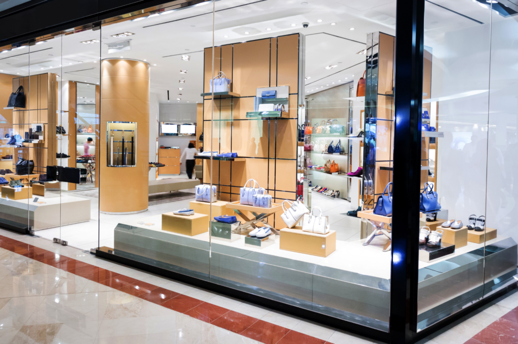Window display of a retail store