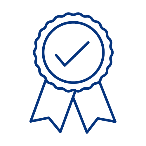 Icon of a tick in an rosette